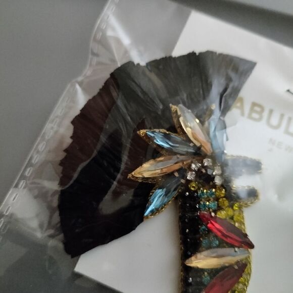 Parrot Bird Raffia Multi Stone Earrings - Picture 4 of 10